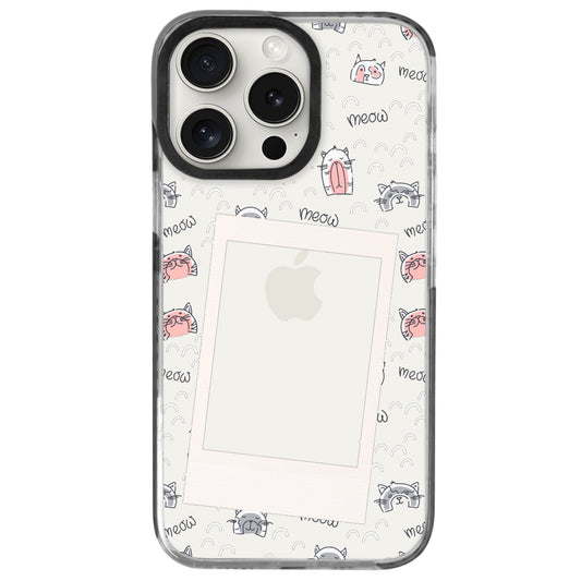 iPhone 15 Pro Sweet Cat Polaroid Telefon Kılıfı