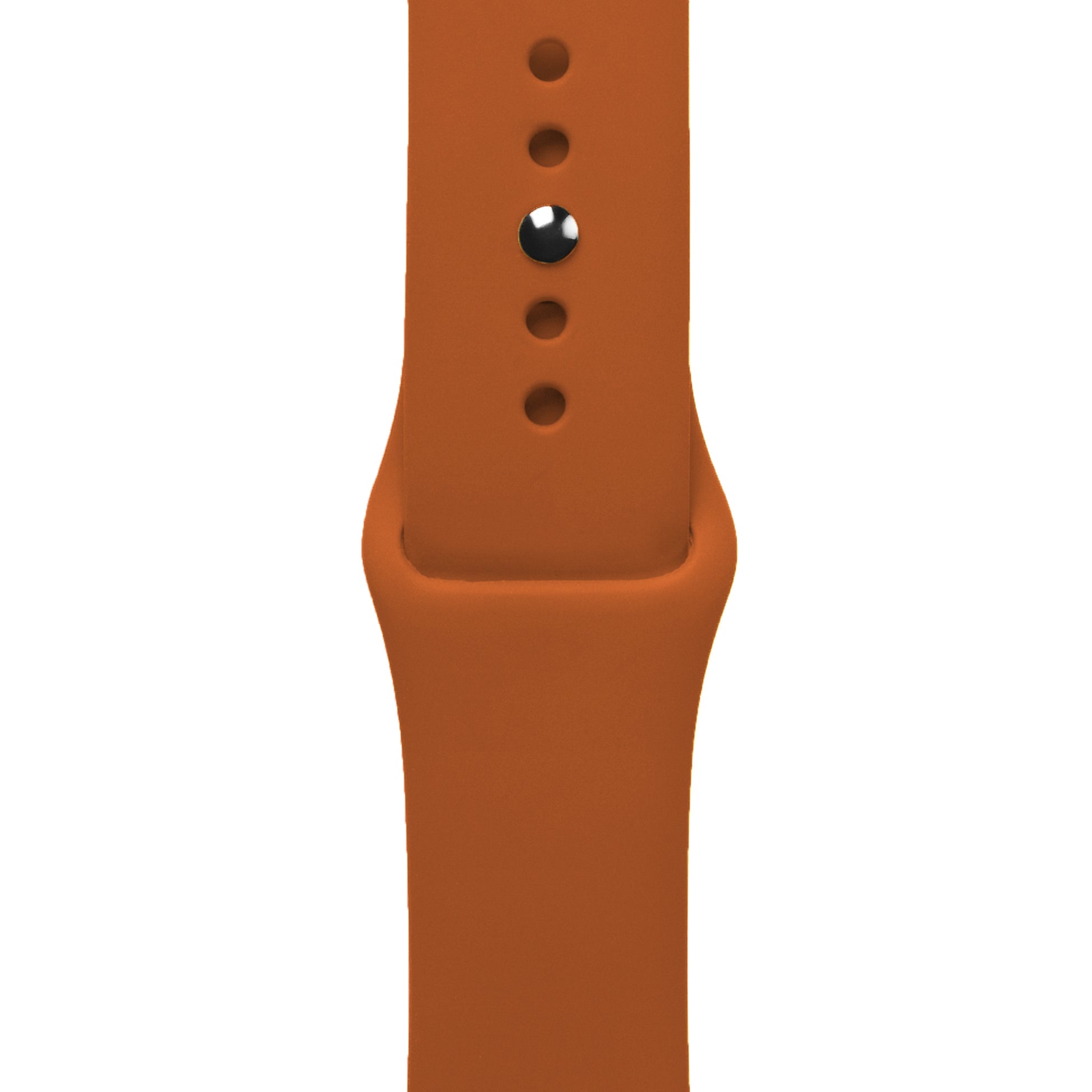 Apple Watch Sport Band Dark Orange Silikon Saat Kordonu