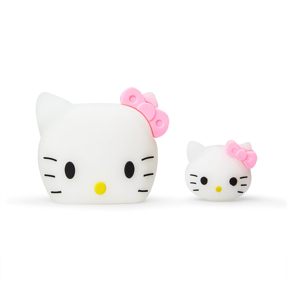 Şarj Başlığı ve Kablo Koruyucu 4 lü Set Hello Kitty