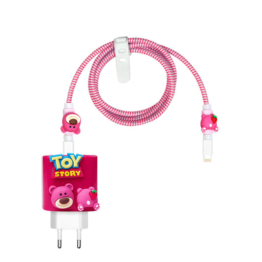 Şarj Başlığı ve Kablo Koruyucu 5 li Set Lotso Bear