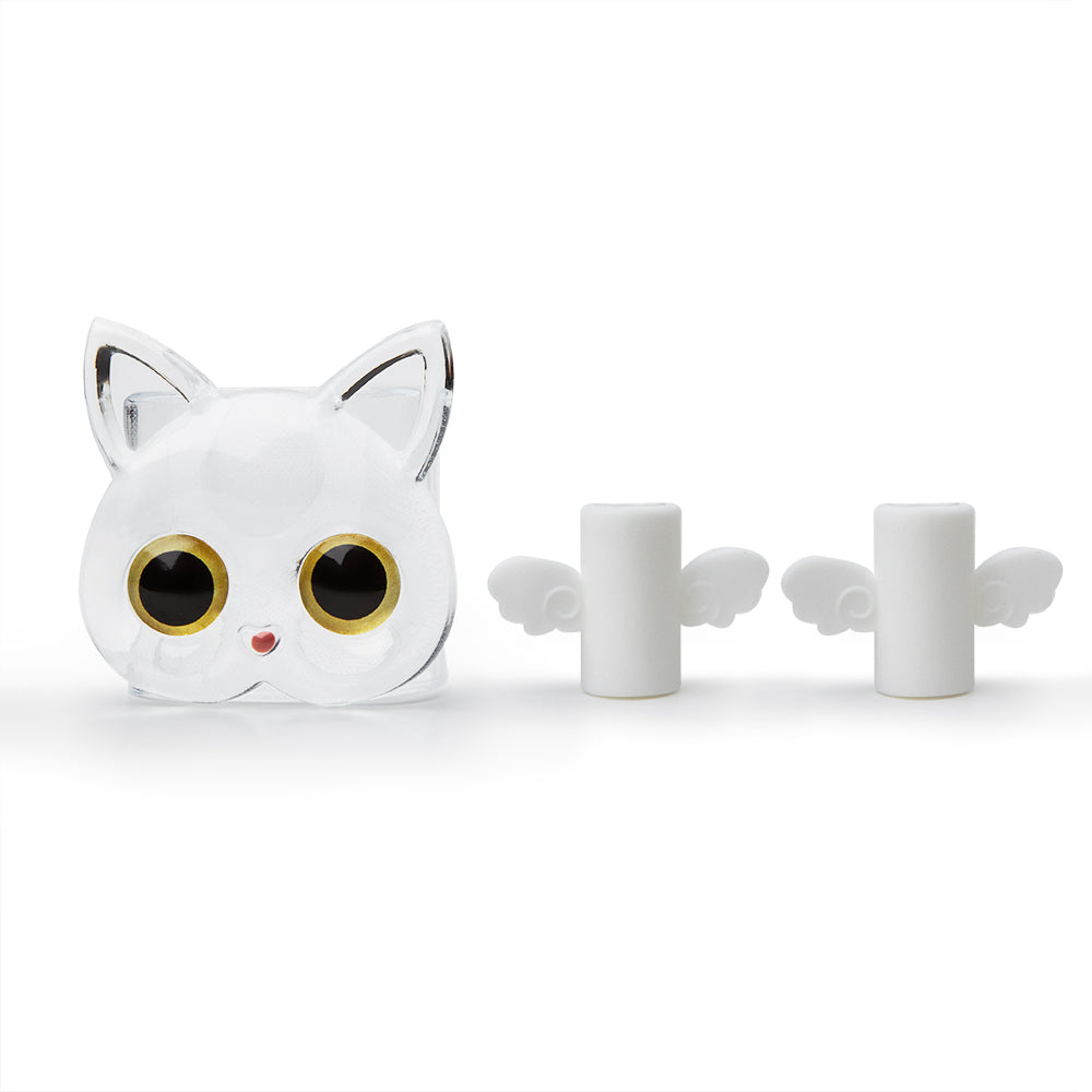 Şarj Başlığı ve Kablo Koruyucu 5 li Set White Cat