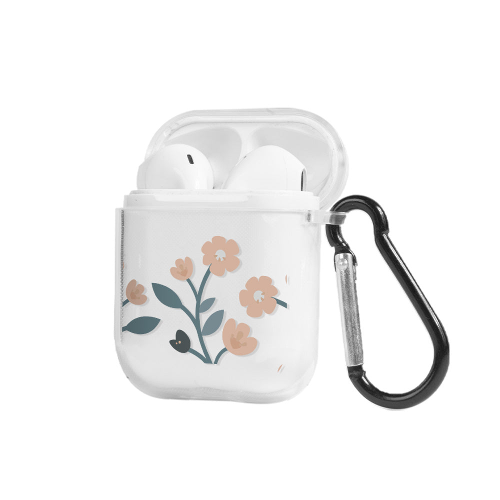 Apple AirPods Flower Şeffaf Kılıfı