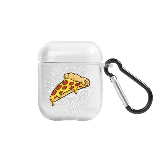 Apple AirPods Pizza Şeffaf Kılıfı