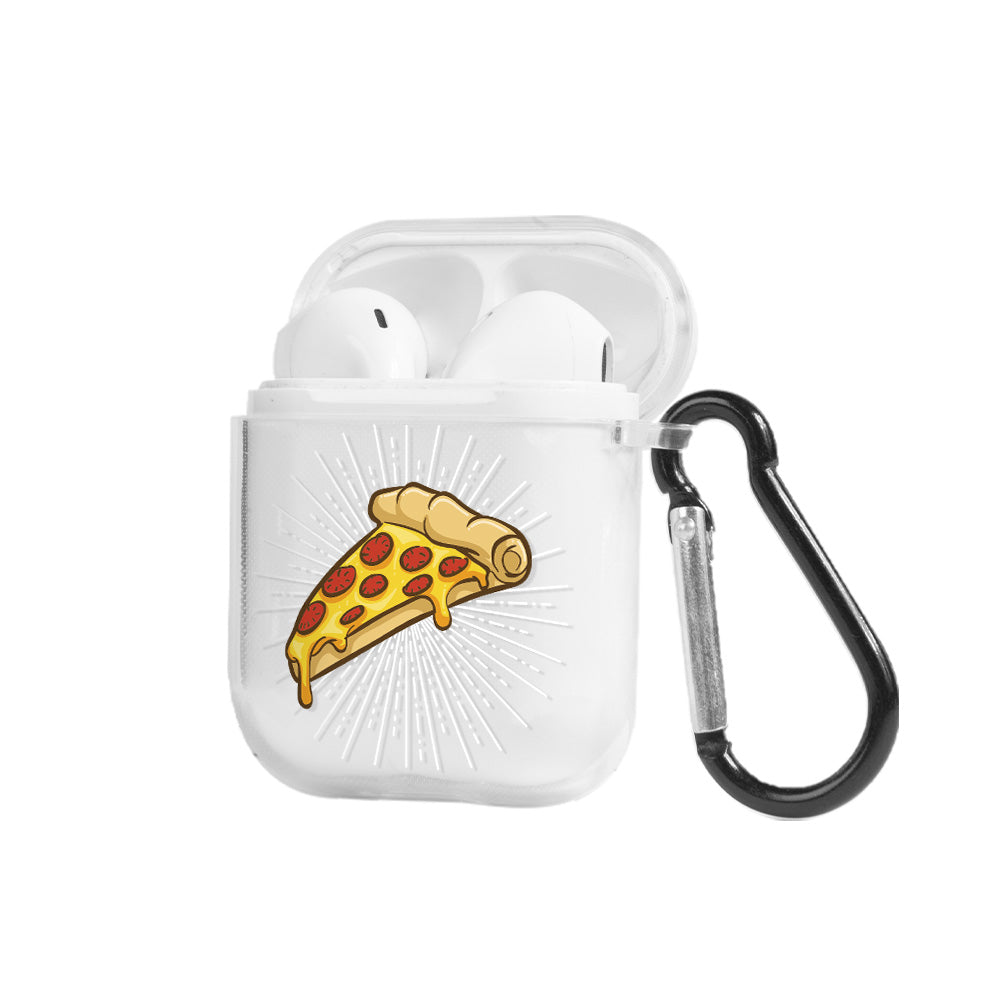 Apple AirPods Pizza Şeffaf Kılıfı