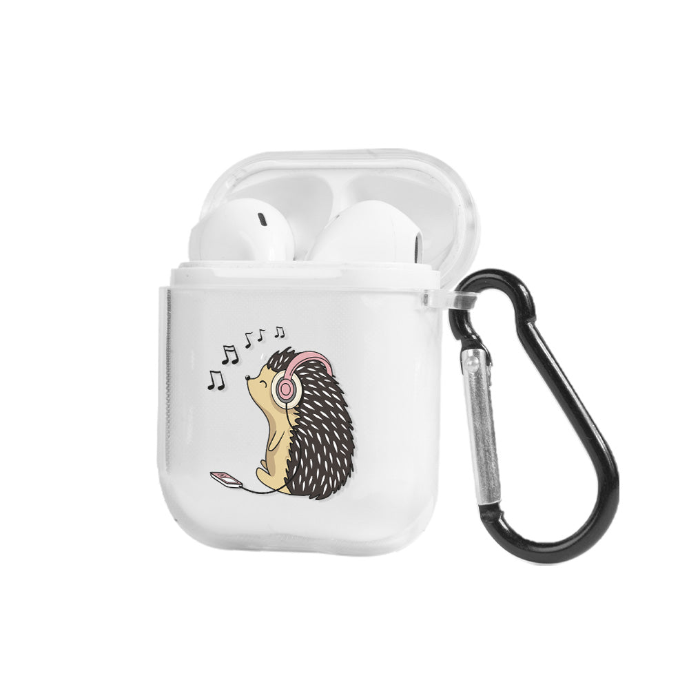 Apple AirPods Hedgehog Şeffaf Kılıfı