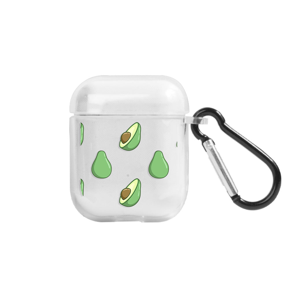 Apple AirPods Avocado Slices Şeffaf Kılıfı