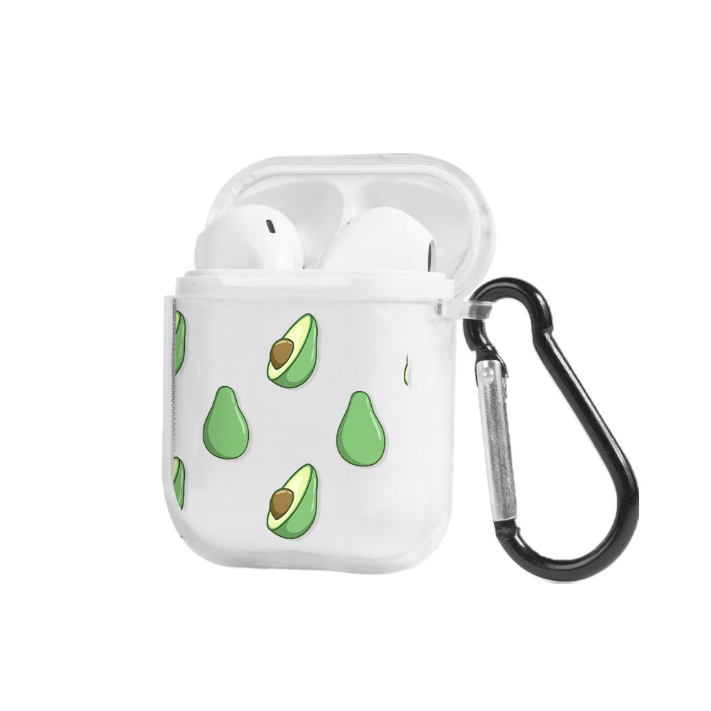 Apple AirPods Avocado Slices Şeffaf Kılıfı