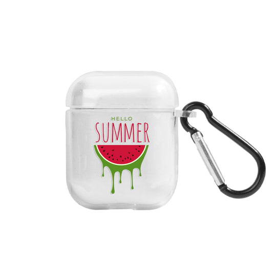 Apple AirPods Hello Summer Şeffaf Kılıfı