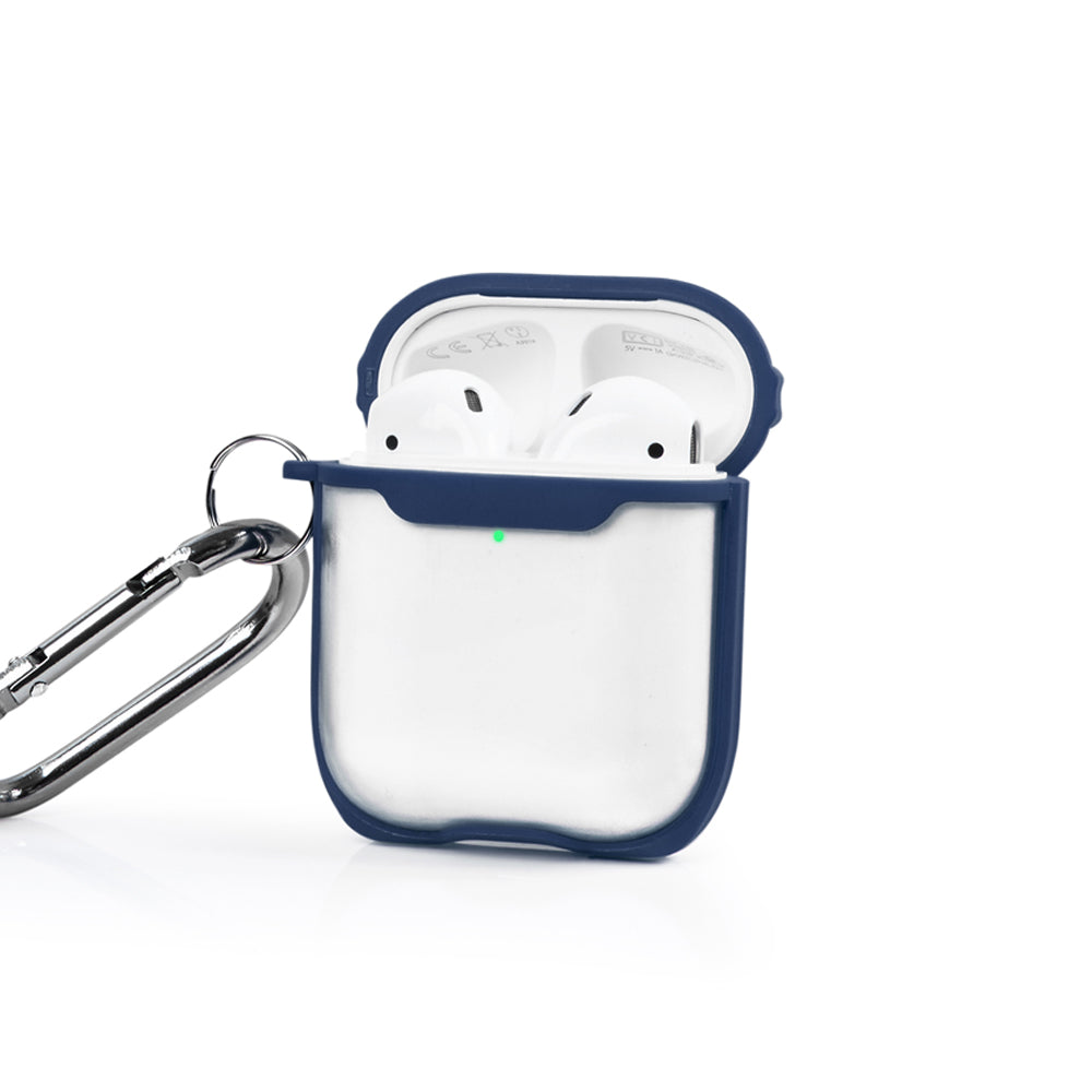 Apple AirPods Cobalt Blue Line Transparent Kılıfı