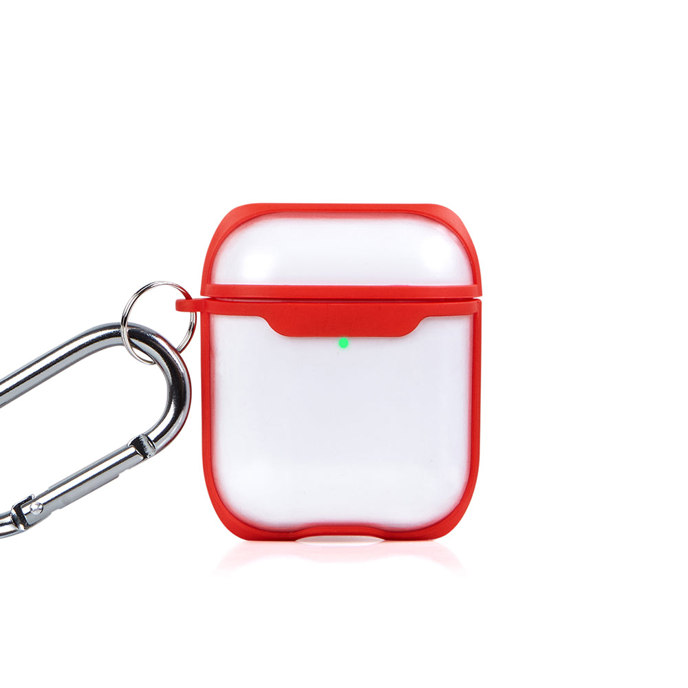 Apple AirPods Red Line Transparent Kılıfı