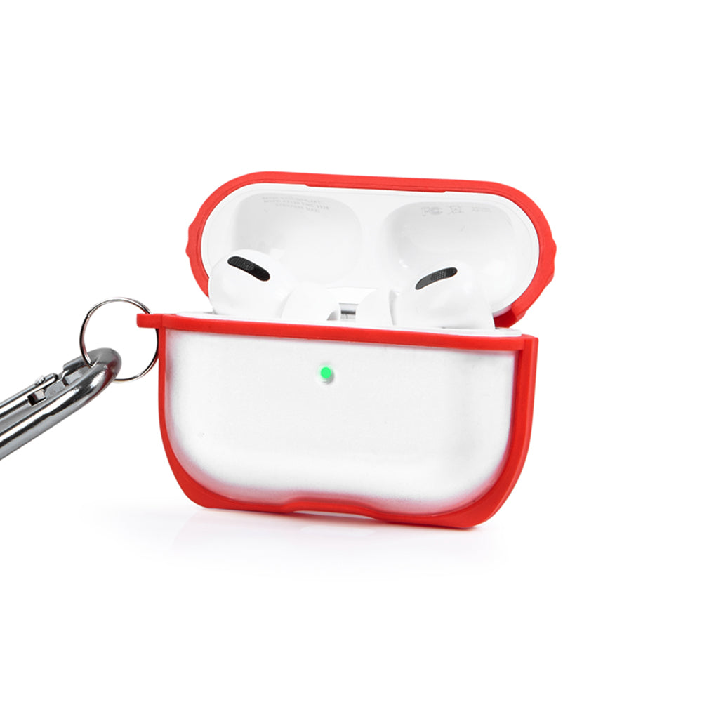 Apple AirPods Pro Red Line Transparent Kılıfı