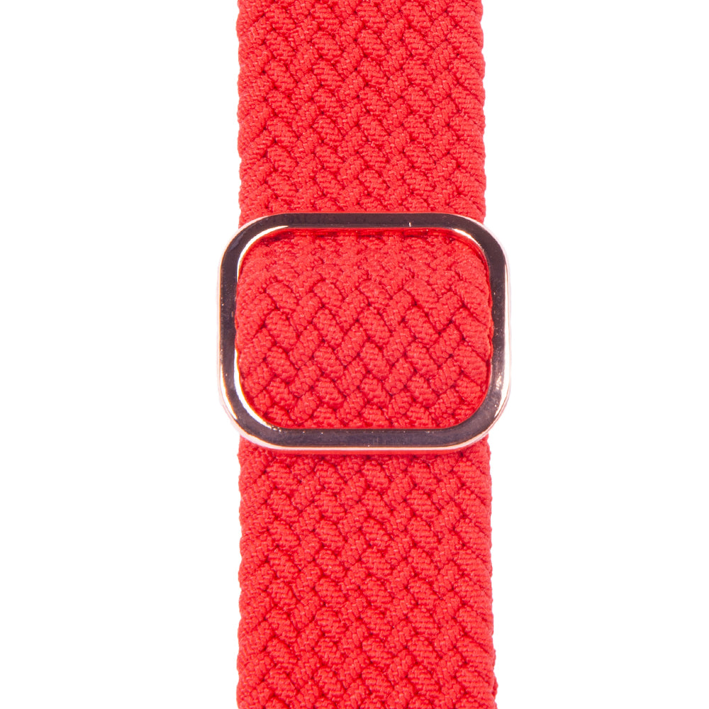 Apple Watch Örgülü Strap Braided Red Saat Kordonu