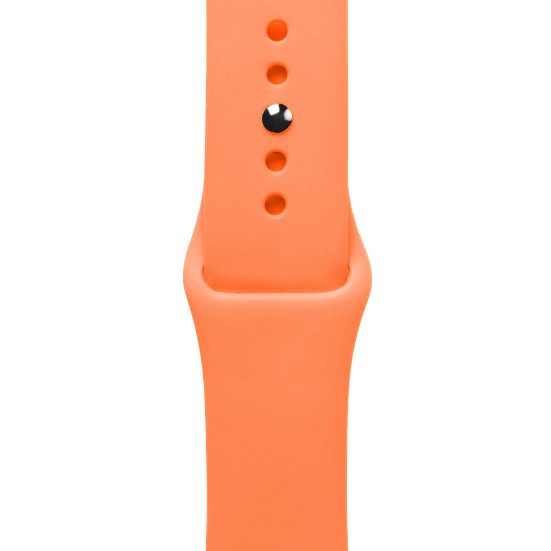 Apple Watch Sport Band Soft Orange Silikon Saat Kordonu