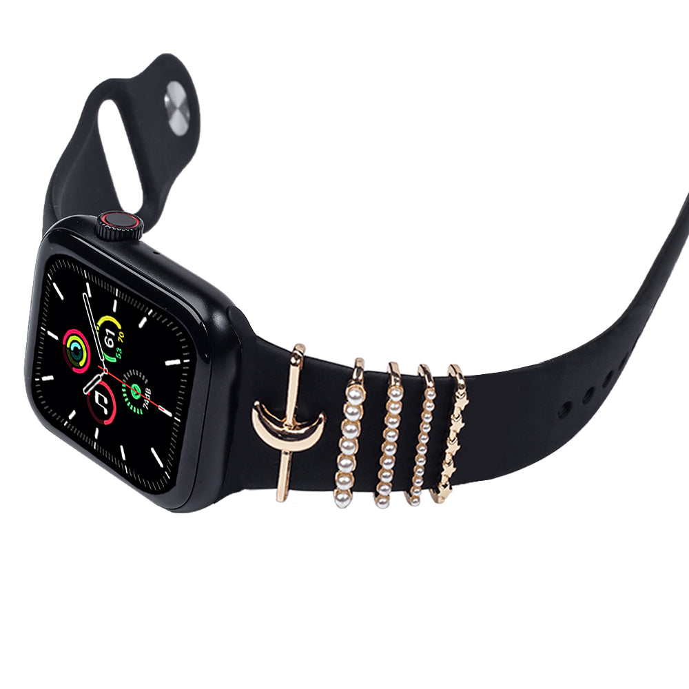 Apple Watch Charm Gold Moon Kordon Aksesuarı