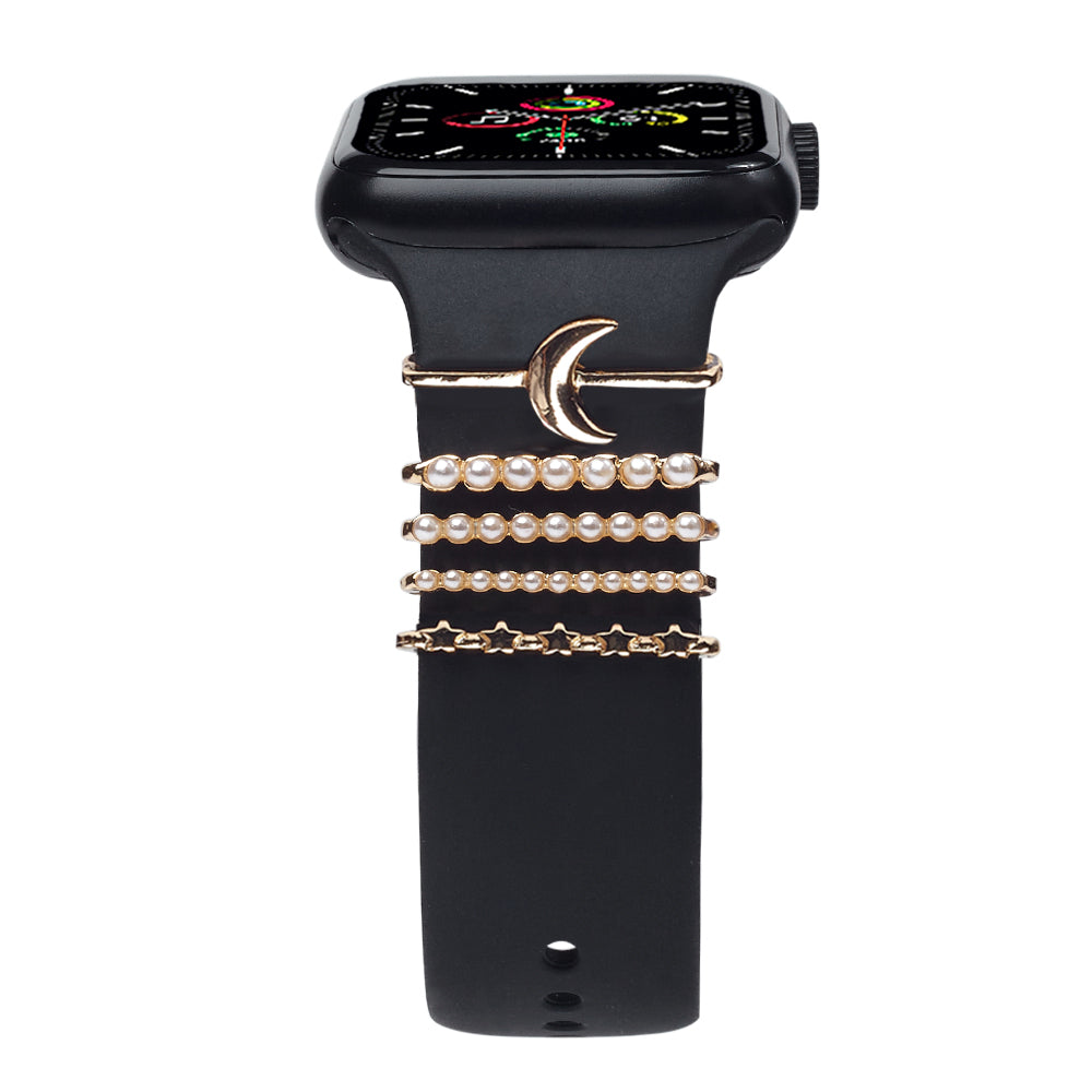 Apple Watch Charm Gold Moon Kordon Aksesuarı