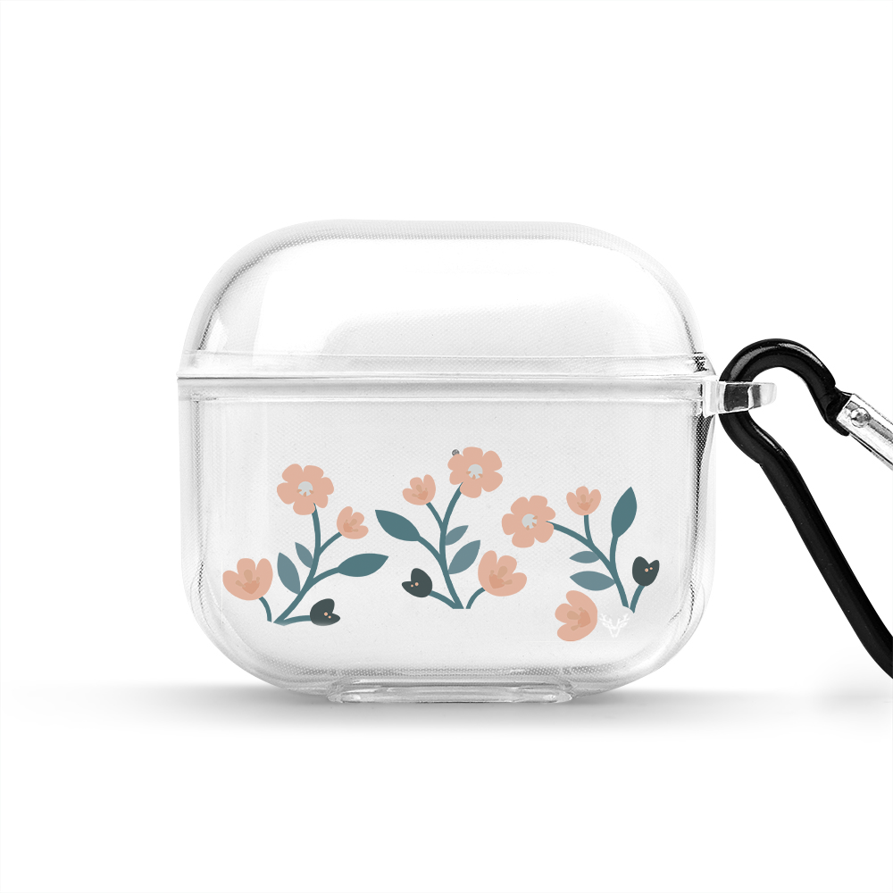 Apple AirPods 4 Flower Şeffaf Kılıfı