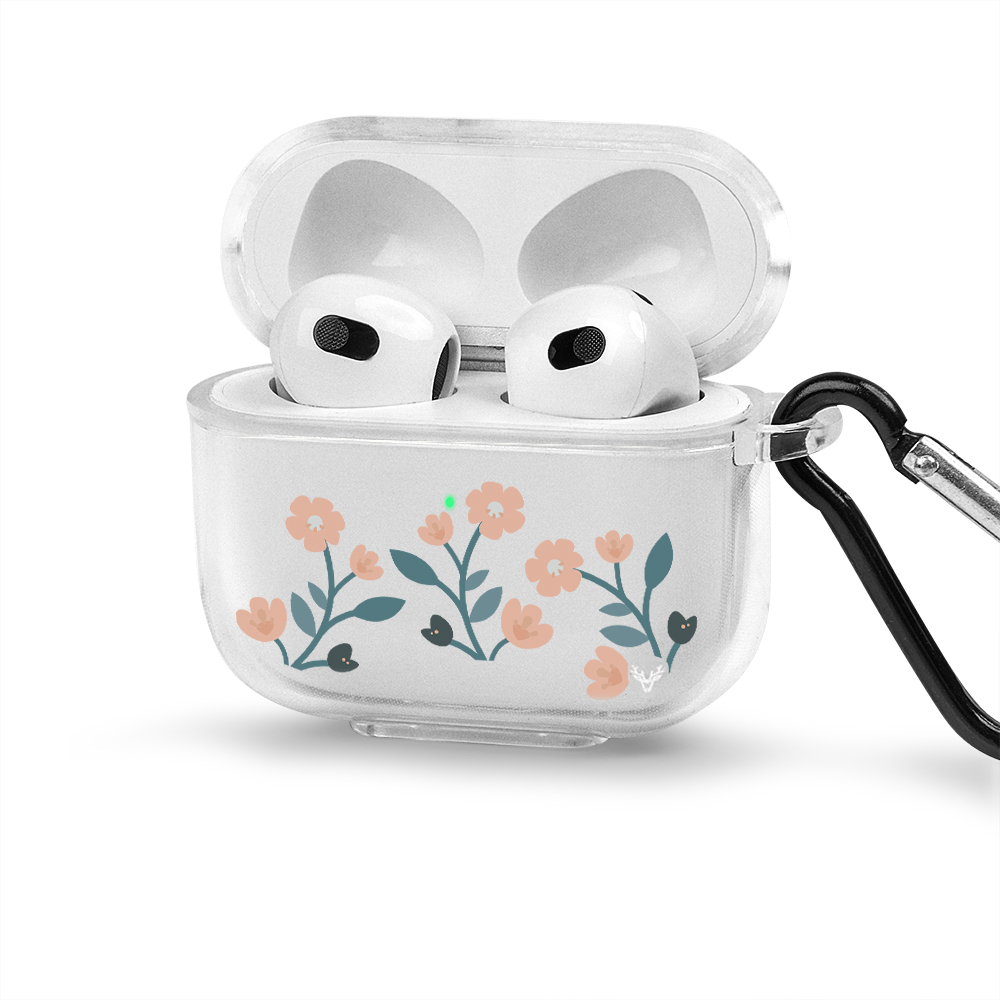 Apple AirPods 4 Flower Şeffaf Kılıfı