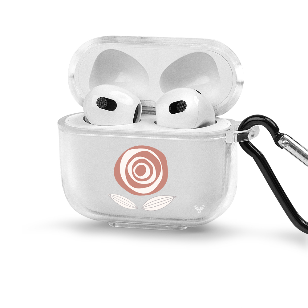 Apple AirPods 4 Flowers Şeffaf Kılıfı