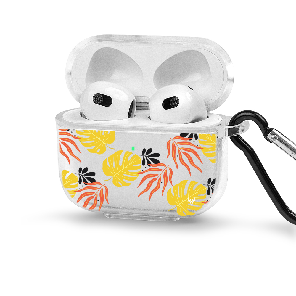 Apple AirPods 4 Yellowed Leaves Şeffaf Kılıfı