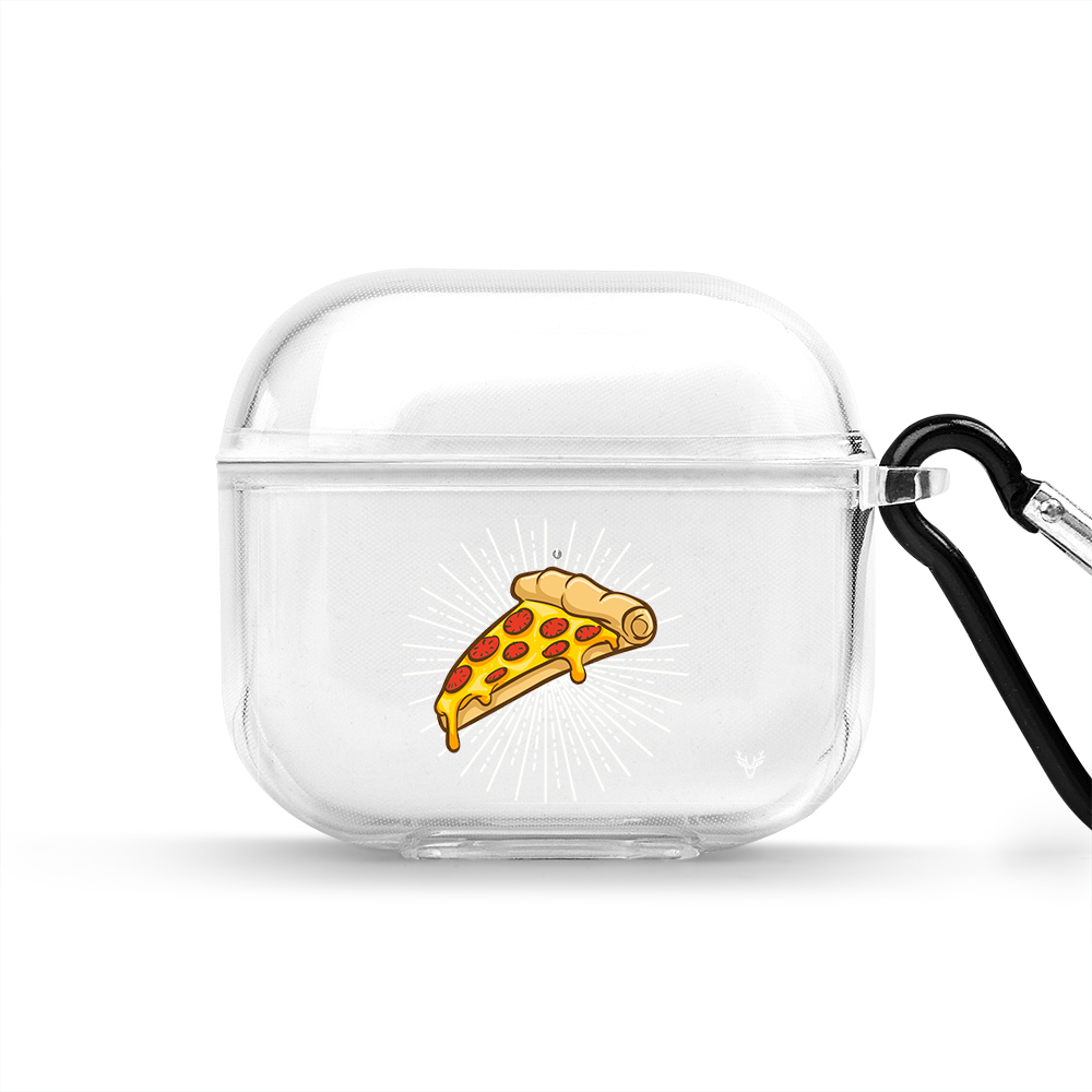 Apple AirPods 4 Pizza Şeffaf Kılıfı