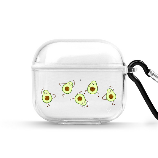 Apple AirPods 4 Dancing Avocados Şeffaf Kılıfı