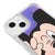 iPhone 13 Cartoon Mouse Telefon Kılıfı - Neon - Violet