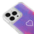 iPhone 15 Pro Heart Telefon Kılıfı - Neon - Violet