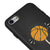 iPhone 7 Basketbol Topu Telefon Kılıfı - Renkli Silikon - Siyah