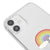 iPhone 12 Rainbow Cloud Telefon Kılıfı - Şeffaf - Saydam