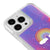 iPhone 13 Pro Rainbow Cloud Telefon Kılıfı - Neon - Violet