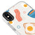 iPhone X Sandwich Egg Telefon Kılıfı - Artycase - Beyaz