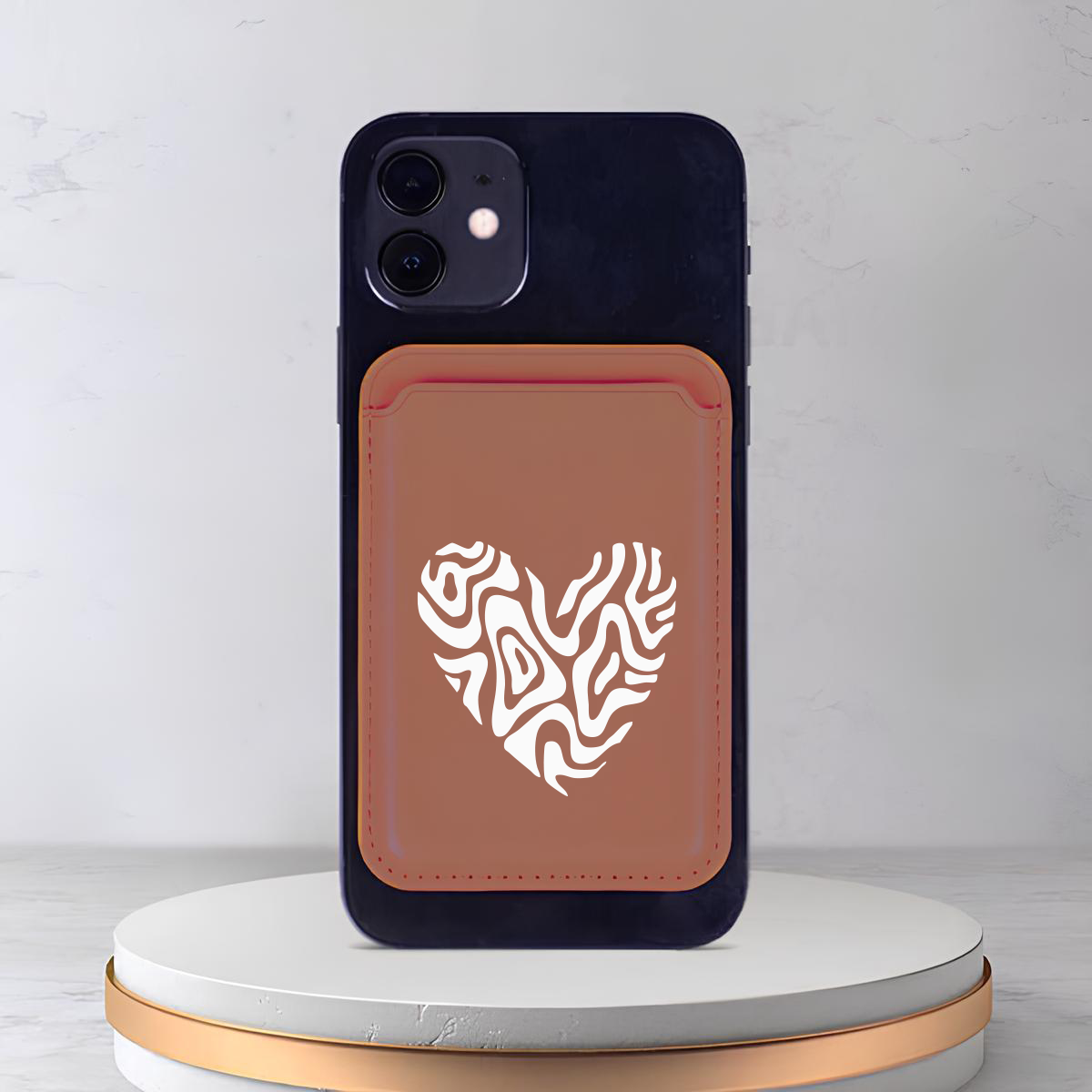 Apple iPhone Zebra Heart Cardsafe Kartlık