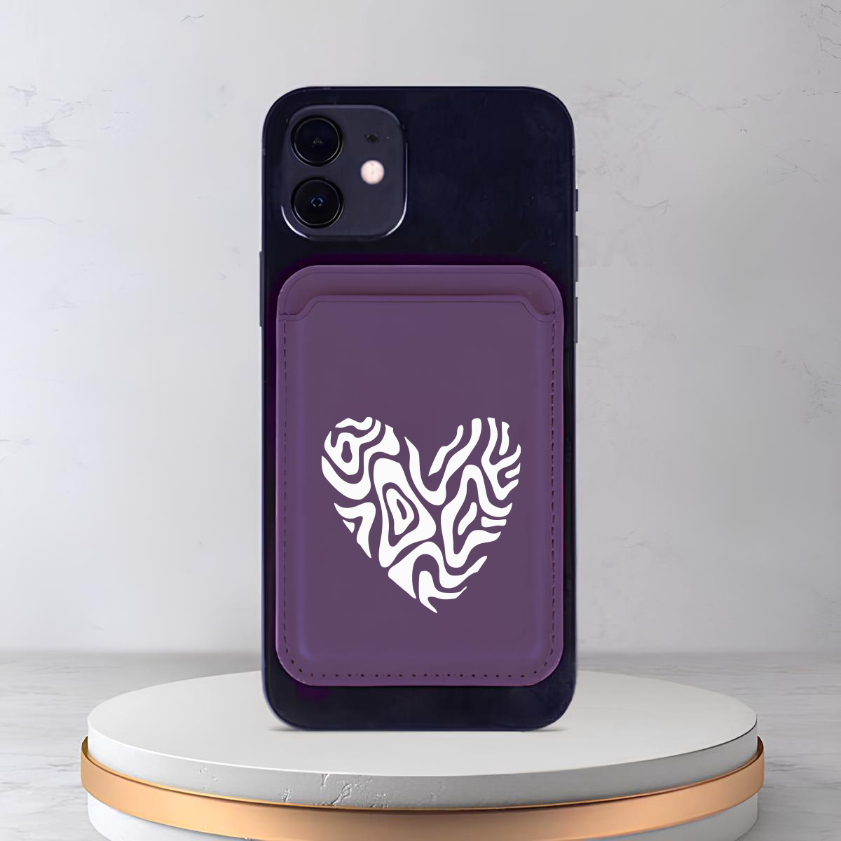 Apple iPhone Zebra Heart Cardsafe Kartlık