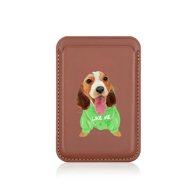 Apple iPhone Basset Hound Cardsafe Kartlık Kahverengi