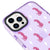 iPhone 12 Pro Max Pink Leopar Telefon Kılıfı - Artycase - Simli Mor