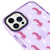 iPhone 15 Pro Pink Leopar Telefon Kılıfı - Artycase - Simli Mor