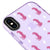 iPhone X Pink Leopar Telefon Kılıfı - Artycase - Simli Mor