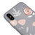 iPhone X Flowers Design Telefon Kılıfı - Renkli Silikon - Gri