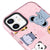 iPhone 11 Cute Animals Telefon Kılıfı - Artycase - Simli Pembe