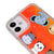 iPhone 12 Mini Cute Animals Telefon Kılıfı - Neon - Turuncu