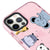 iPhone 12 Pro Cute Animals Telefon Kılıfı - Artycase - Simli Pembe