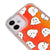 iPhone 12 Cute Ghost Telefon Kılıfı - Neon - Turuncu