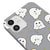 iPhone 12 Cute Ghost Telefon Kılıfı - Renkli Silikon - Gri