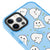 iPhone 12 Pro Cute Ghost Telefon Kılıfı - Artycase - Azure