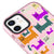 iPhone 11 Colorful Cats Telefon Kılıfı - Artycase - Simli Pembe