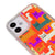 iPhone 12 Colorful Cats Telefon Kılıfı - Neon - Turuncu