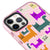 iPhone 12 Pro Colorful Cats Telefon Kılıfı - Artycase - Simli Pembe