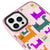 iPhone 12 Pro Max Colorful Cats Telefon Kılıfı - Artycase - Simli Pembe