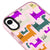 iPhone XR Colorful Cats Telefon Kılıfı - Artycase - Simli Pembe