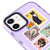 iPhone 11 Cat Postage Telefon Kılıfı - Artycase - Simli Mor